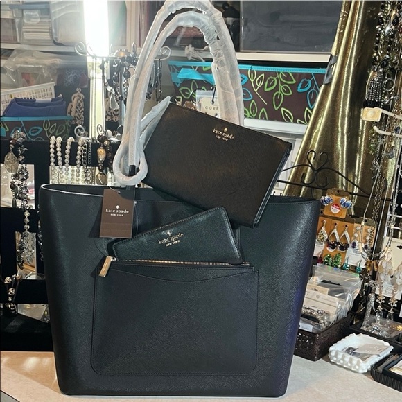 Kate Spade Tote Wallet Makeup & Accessory Bag! A Great Collection! - Picture 5 of 15